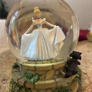 Disney Cinderella Snow Globe with White Dress